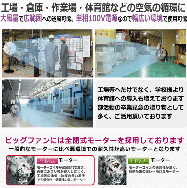 ナカトミ 100cmビッグファン BF-100V ☆「暮らし館」イマジネット☆