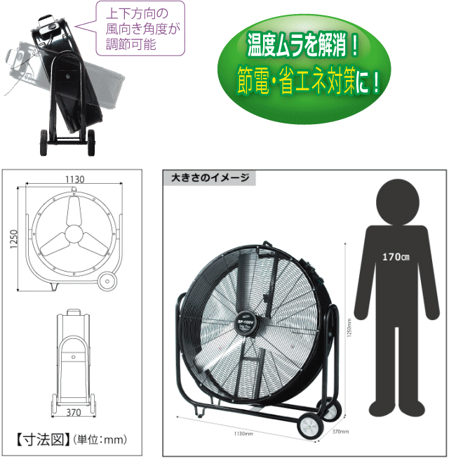ナカトミ 100cmビッグファン BF-100V ☆「暮らし館」イマジネット☆