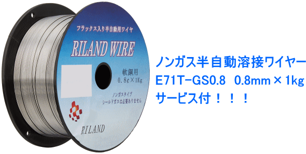 RILAND (リランド) ノンガス半自動溶接機 MIG100 100Vインバーター