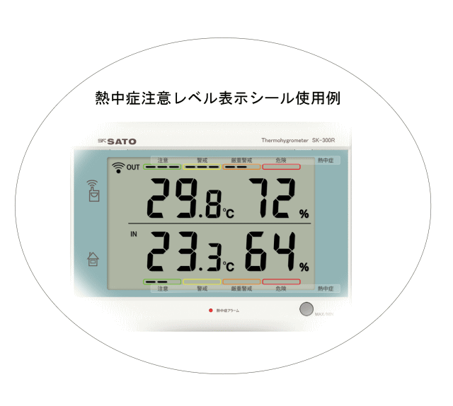 佐藤計量器 最高最低無線温湿度計 SK-300R